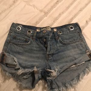 Free People Jean Shorts